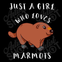 Just A Girl Who Loves Marmots Ground Hog Woodchuck Rodent Long Sleeve Adjustable Cap | Artistshot