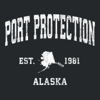 Port Protection Alaska Ak Vintage Athletic Sports Design Premium T Shi Crewneck Sweatshirt | Artistshot