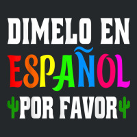 Spanish Language Bilingual Teacher Gift Dimelo En Espanol T Shirt Crewneck Sweatshirt | Artistshot