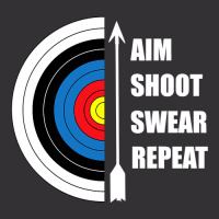 Archery Aim Shoot Swear Repeat Target Arrow Funny Vintage Hoodie And Short Set | Artistshot