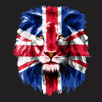 Union Jack Uk Flag Lion Face Great Britain Union Jack Flag T Shirt T-shirt | Artistshot