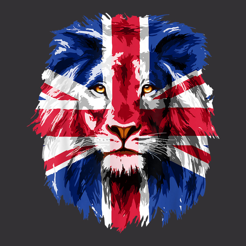 Union Jack Uk Flag Lion Face Great Britain Union Jack Flag T Shirt Vintage Short | Artistshot