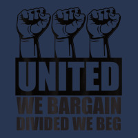 United We Bargain, Divided We Beg   Labor Union Protest T Shirt Men Denim Jacket | Artistshot