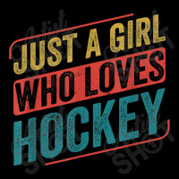 Just A Girl Who Loves Hockey Funny Ice Hockey Men's Long Sleeve Pajama Set | Artistshot