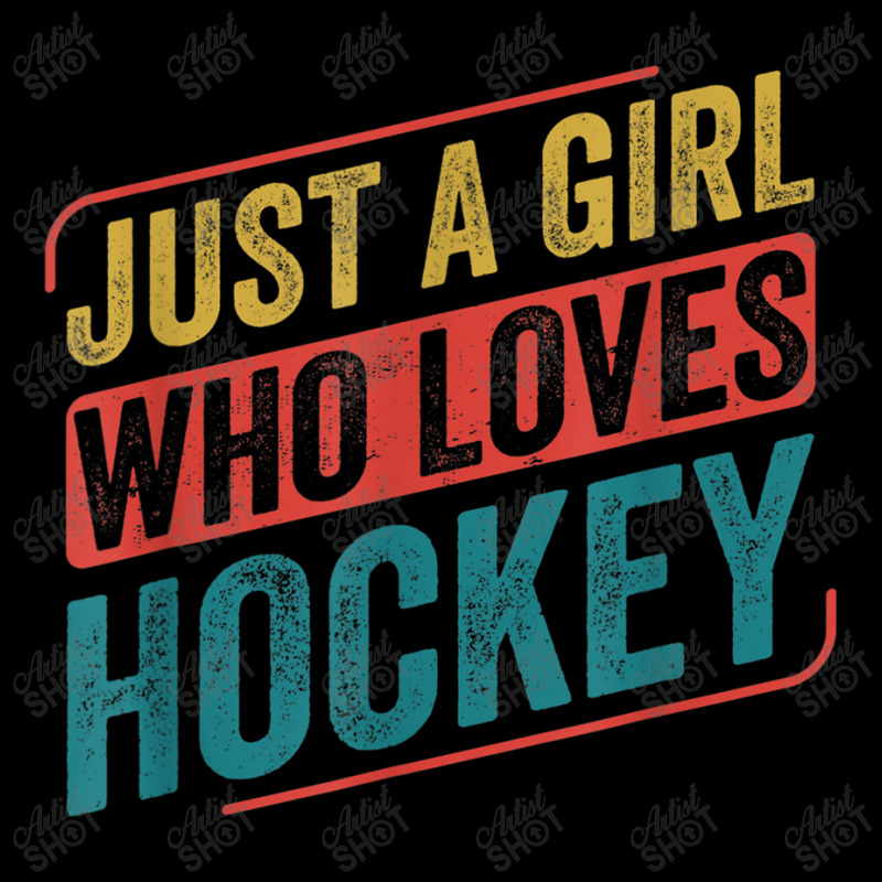 Just A Girl Who Loves Hockey Funny Ice Hockey Men's Long Sleeve Pajama Set by Juan-Design | Artistshot