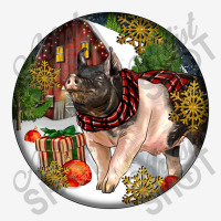 Hampshire Sow Pig Christmas Scorecard Crop Tee | Artistshot