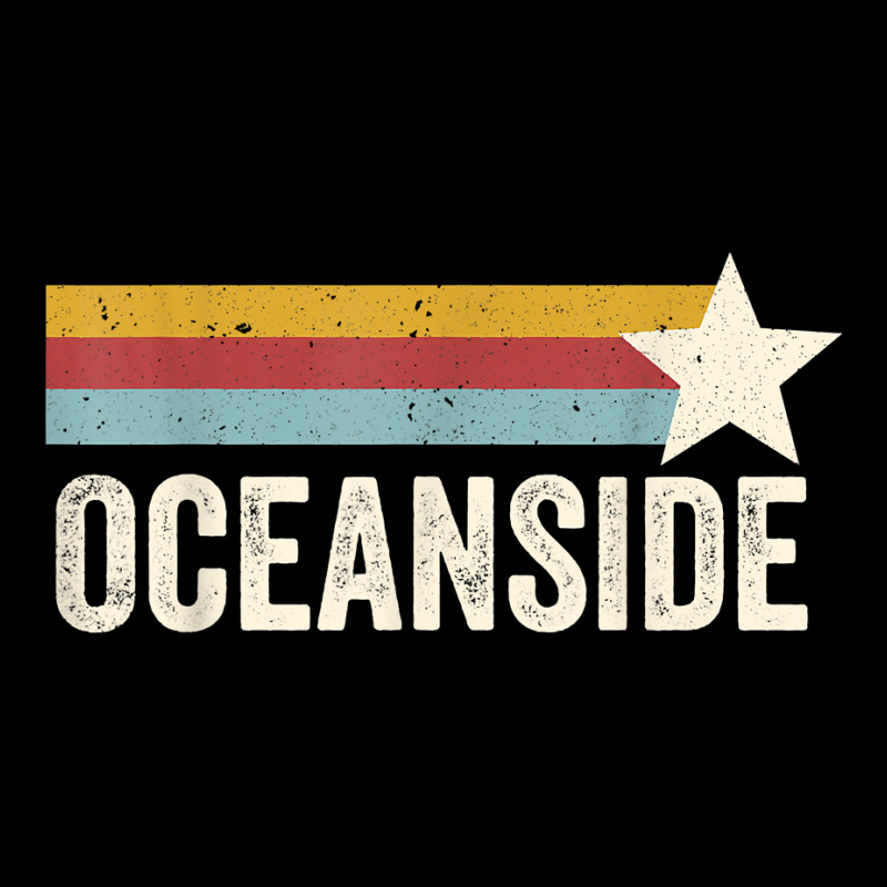 Us American City 70's Star Usa   Vintage Retro Oceanside T Shirt Long Sleeve Shirts | Artistshot