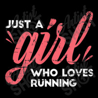 Just A Girl Who Loves Running Girl Track And Field Running V-neck Tee | Artistshot