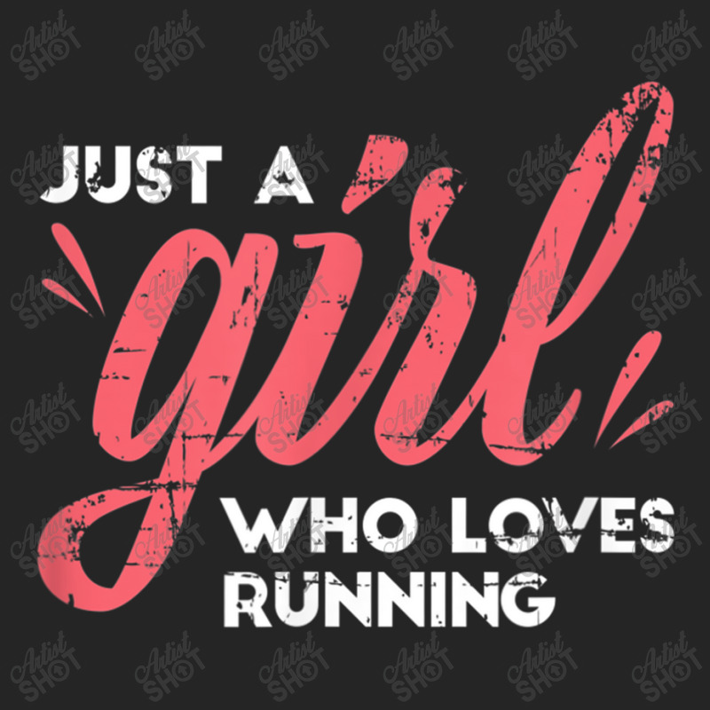 Just A Girl Who Loves Running Girl Track And Field Running Unisex Hoodie by LaytonDesign | Artistshot