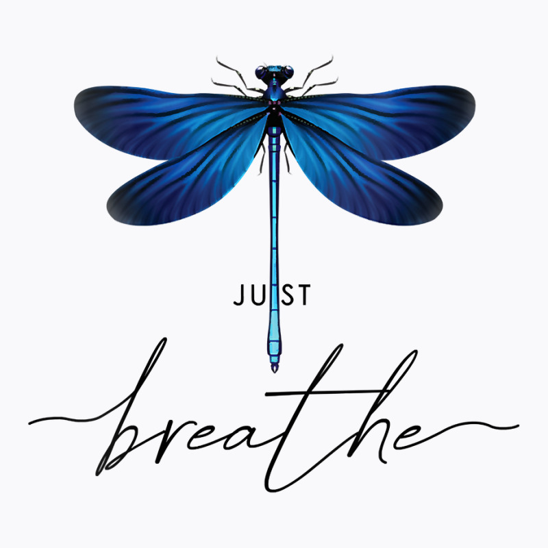 Womens Just Dragonfly Tattoodesign Summer Breathe Meditation Yoga V Ne T-shirt | Artistshot