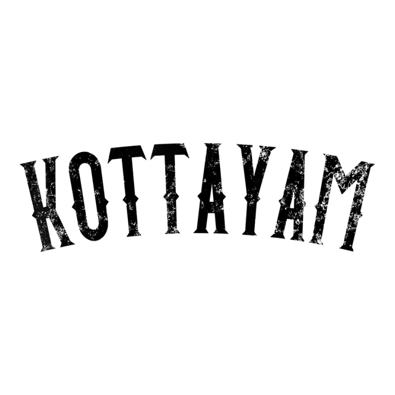 Kottayam India Vintage Black Text Apparel T Shirt Youth Sweatshirt by plancefbtluceka | Artistshot