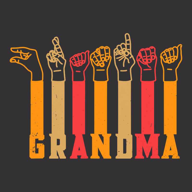 Asl Grandma American Sign Language Grandmother Mothers Day Vintage Hoodie by EricWade | Artistshot