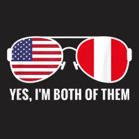 Usa Peru Flag Sunglasses Peruvian Americans T Shirt T-shirt | Artistshot