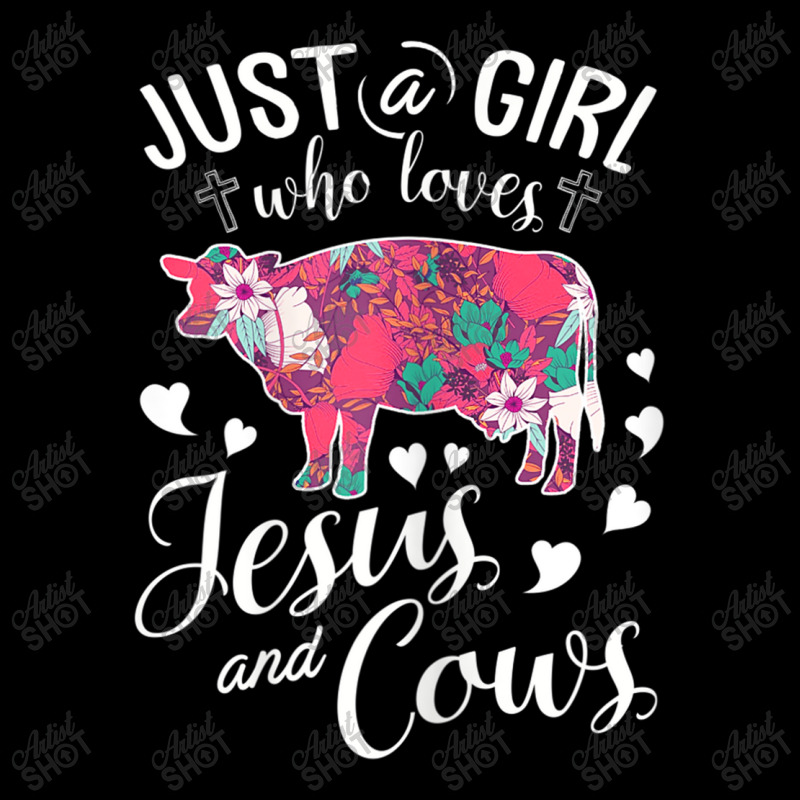 Just A Girl Who Loves Jesus And Cows T  Farmer Lover Maternity Scoop Neck T-shirt by Juan-Design | Artistshot