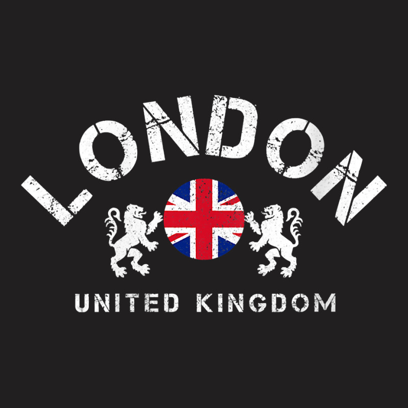 Womens London Uk United Kingdom Union Jack England Souvenir Gift V Nec T-shirt | Artistshot