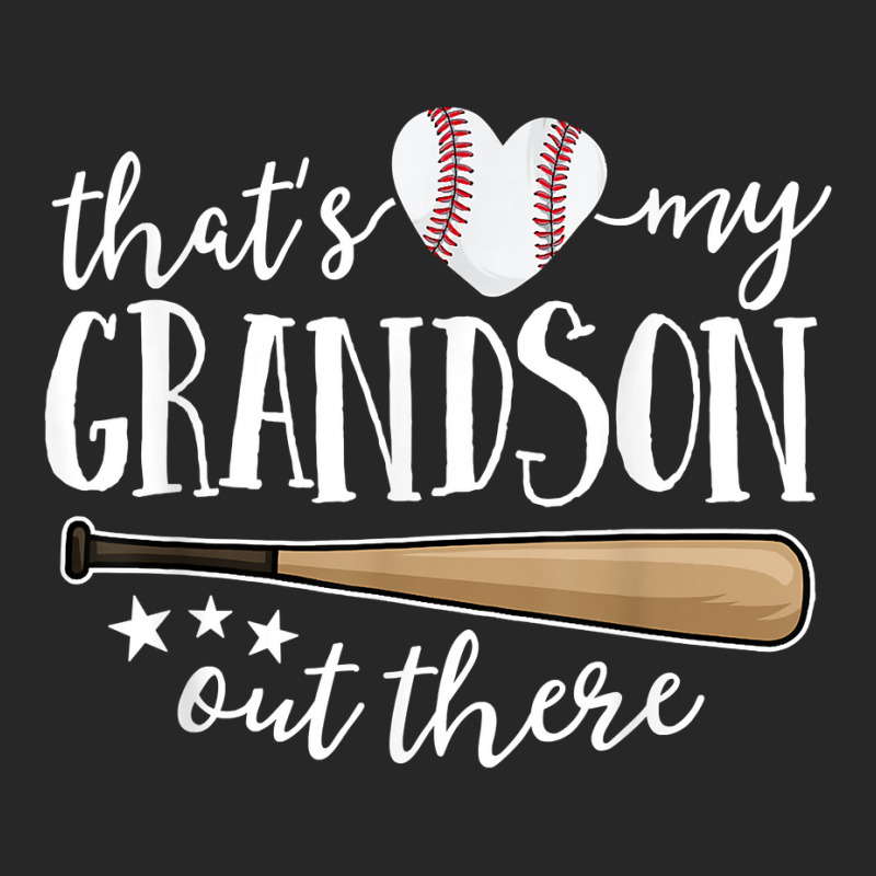 That's My Grandson Out There Gift Women Baseball Grandma T Shirt Men's T-shirt Pajama Set | Artistshot