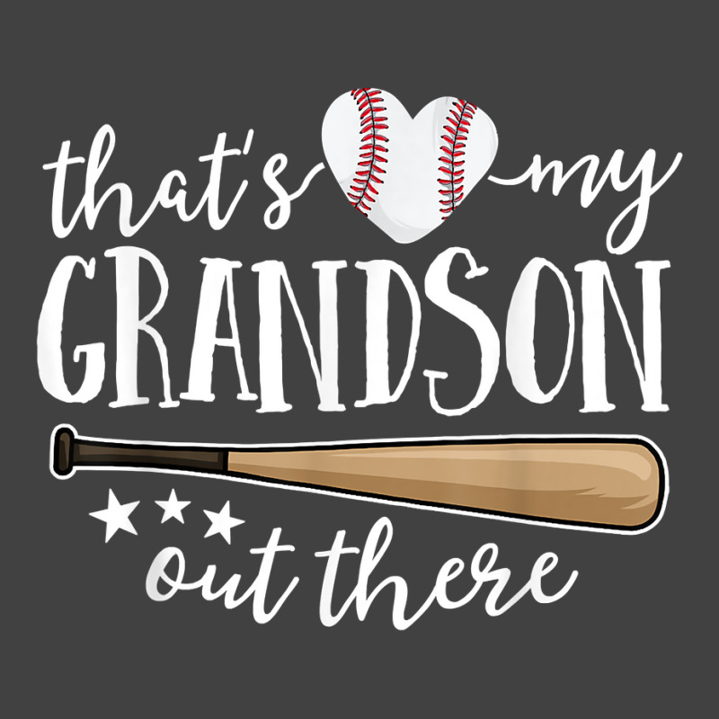 That's My Grandson Out There Gift Women Baseball Grandma T Shirt Vintage T-shirt | Artistshot