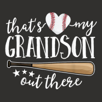 That's My Grandson Out There Gift Women Baseball Grandma T Shirt Champion Hoodie | Artistshot