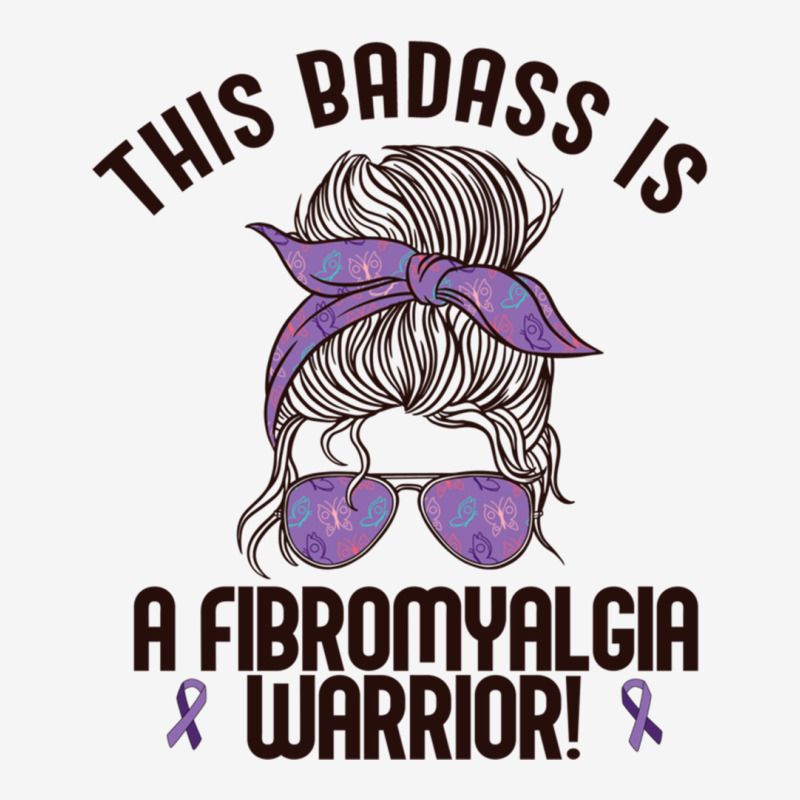 This Badass Is A Fibromyalgia Warrior Awareness Woman Meme Pullover Ho Adjustable Cap | Artistshot