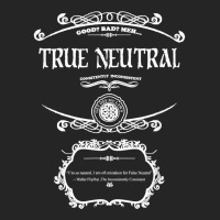 True Neutral Alignment Gamer Geek Rpg T Shirt White Font Unisex Hoodie | Artistshot