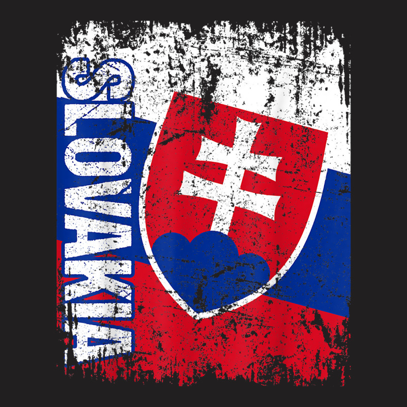 Slovakia Flag Vintage Distressed Slovakia T Shirt T-shirt | Artistshot