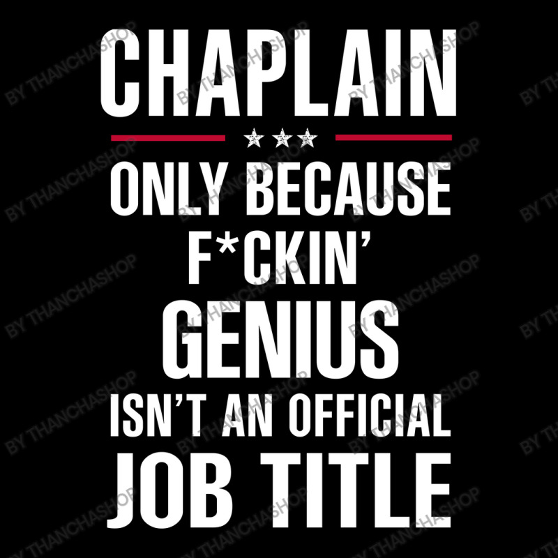 Gift For F Ckin' Genius Chaplain Adjustable Cap by thanchashop | Artistshot