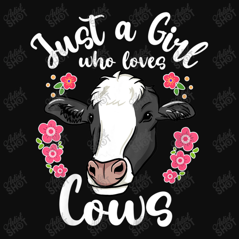 Kids Cow Just A Girl Who Loves Cows Cow Lovers Crop Top by Juan-Design | Artistshot