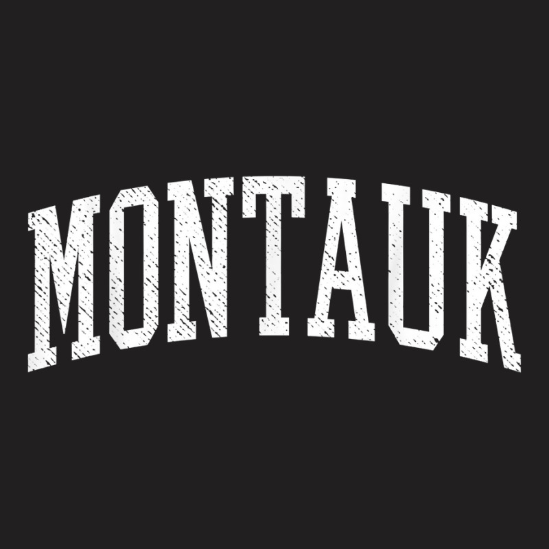 Varsity Distressed Montauk T Shirt T-shirt | Artistshot