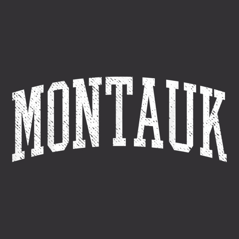 Varsity Distressed Montauk T Shirt Vintage Short | Artistshot