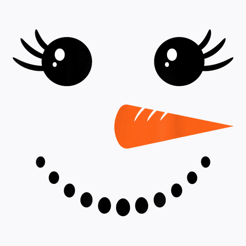 Snowman Girl Face For Girls Christmas Winter T Shirt T-shirt | Artistshot