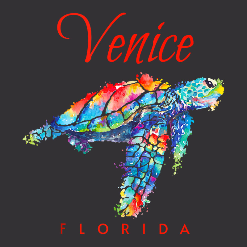 Venice Florida Watercolor Sea Turtle Tank Top Vintage Hoodie And Short Set | Artistshot