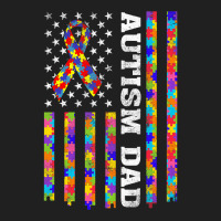 Autism Awareness Proud Autism Dad Vintage Usa Flag Gift Men Ladies Polo Shirt | Artistshot