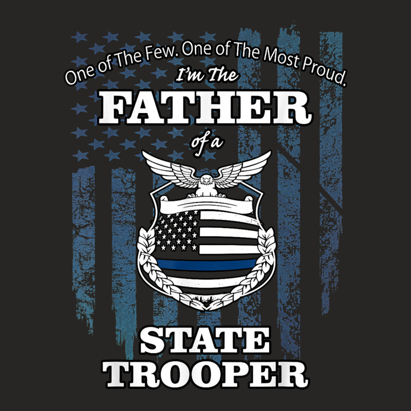 State Police Badge   Proud State Trooper Dad Ladies Fitted T-Shirt by milkeyderamse | Artistshot