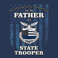 State Police Badge   Proud State Trooper Dad Ladies Denim Jacket | Artistshot