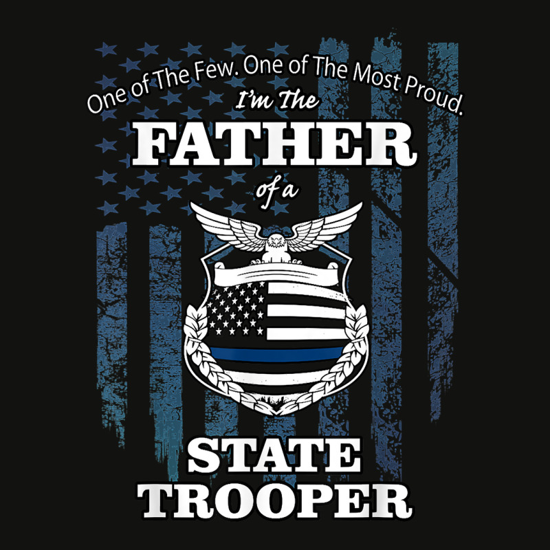 State Police Badge   Proud State Trooper Dad Scorecard Crop Tee by milkeyderamse | Artistshot