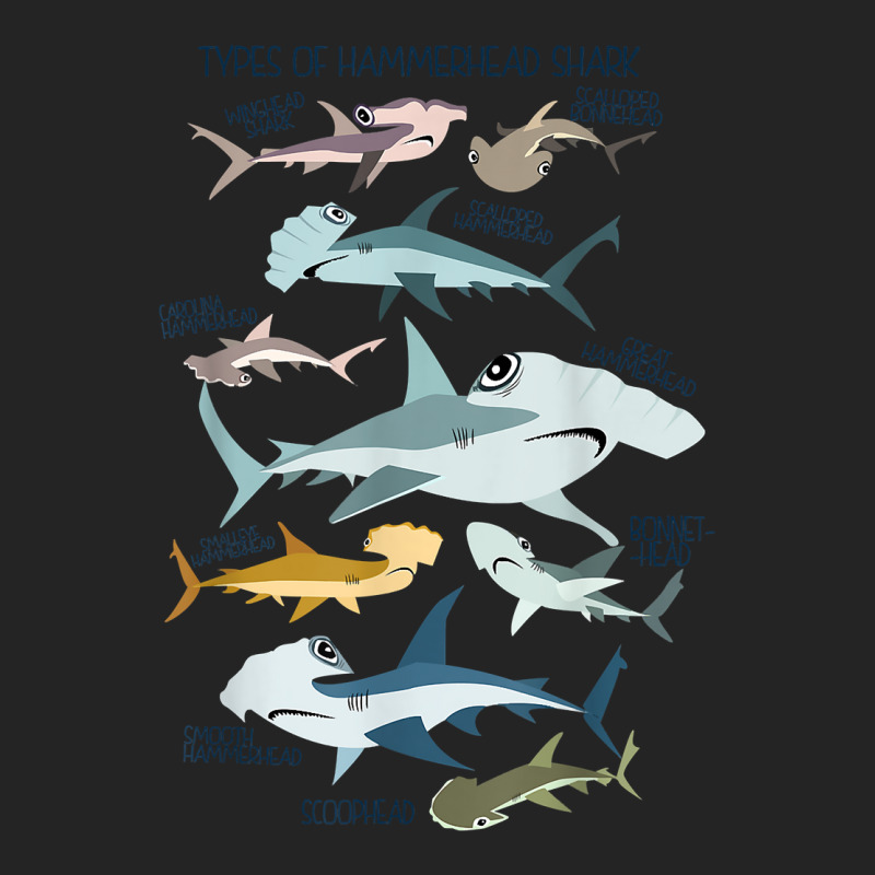 Types Of Hammerhead Shark Guide T Shirt 3/4 Sleeve Shirt | Artistshot