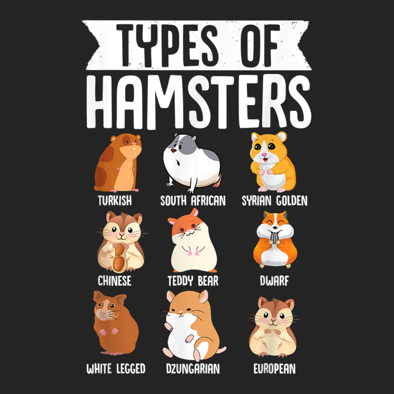 Types Of Hamsters Cute Syrian Breed Funny Rodents T Shirt 3/4 Sleeve Shirt | Artistshot