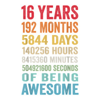 Vintage 16th Birthday Shirt Gifts 16 Years Old Being Awesome T Shirt V-neck Tee | Artistshot