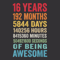 Vintage 16th Birthday Shirt Gifts 16 Years Old Being Awesome T Shirt Vintage Hoodie | Artistshot