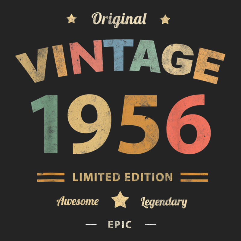 Vintage 1956 Legend 66th Birthday Awesome 66 Epic Grandma T Shirt 3/4 Sleeve Shirt | Artistshot