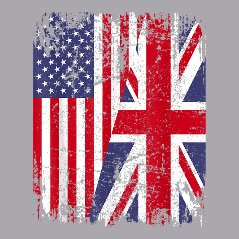 British Roots  Half American Flag  Britain Uk T Shirt Youth 3/4 Sleeve | Artistshot