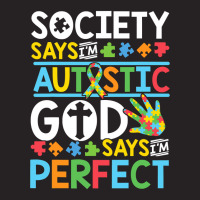 Autism Son Child Daughter Society God Says I M Perfect Faith Vintage Cap | Artistshot