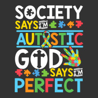 Autism Son Child Daughter Society God Says I M Perfect Faith Baby Bodysuit | Artistshot