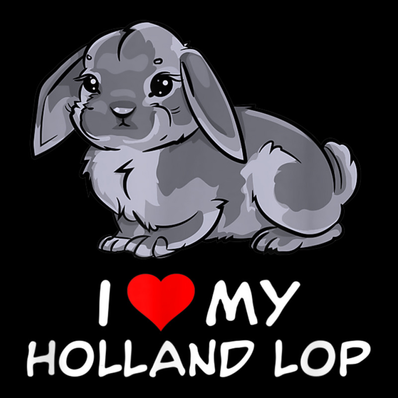 I Love My Grey Holland Lop Rabbit T Shirt Zipper Hoodie | Artistshot