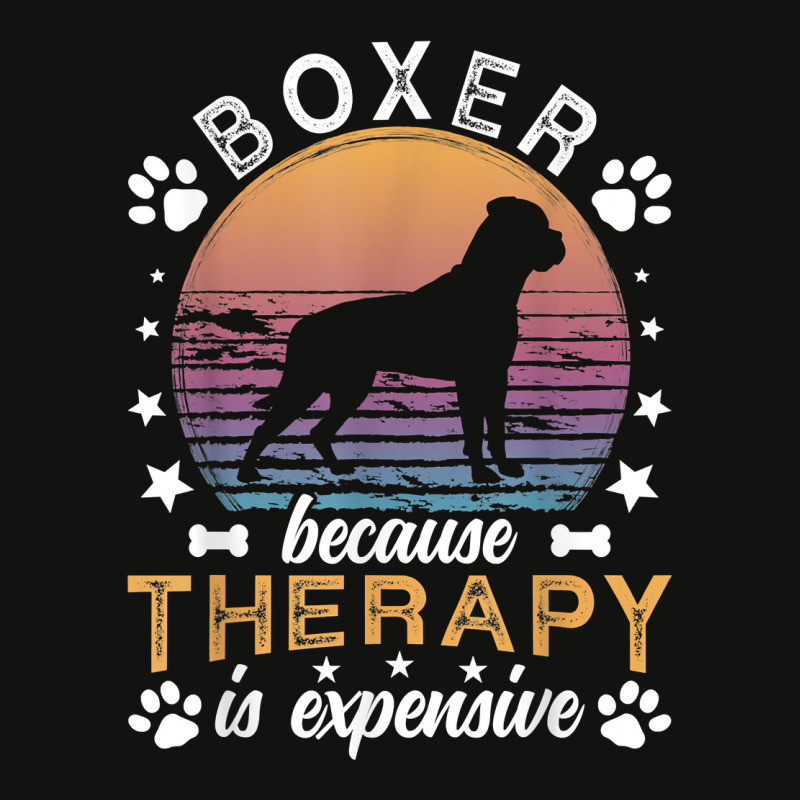 Boxer Because Therapy Is Expensive Boxer Dog Owner T Shirt Scorecard Crop Tee by woestebjparmal | Artistshot