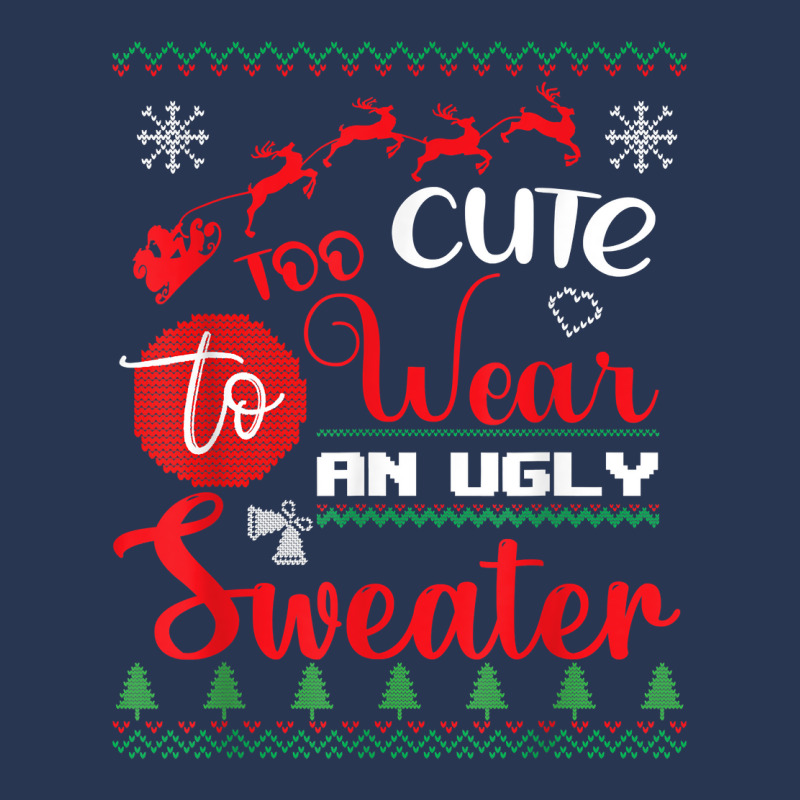 Cute Wear An Ugly Sweater Funny Christmas For Ugly Sweater T Shirt Men Denim Jacket | Artistshot