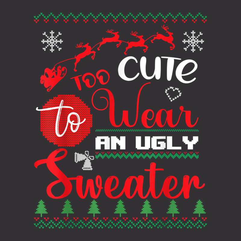 Cute Wear An Ugly Sweater Funny Christmas For Ugly Sweater T Shirt Vintage Short | Artistshot