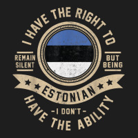 Estonia Flag Proud Estonians Men & Women T Shirt Classic T-shirt | Artistshot