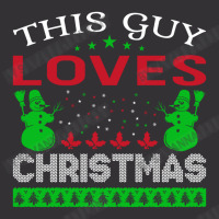 This Guy Loves Christmas Vintage Hoodie | Artistshot