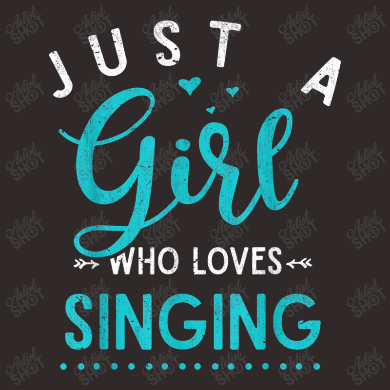 Musicals Women Gift Just A Girl Who Loves Singing Musical Racerback Tank by Juan-Design | Artistshot